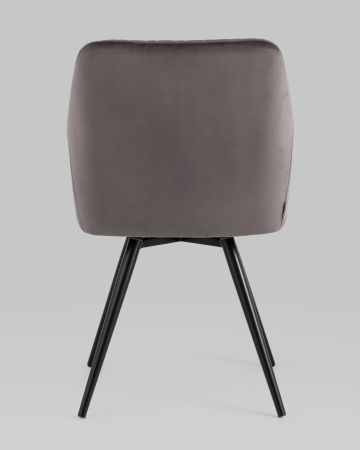 Стул вращающийся Дастин велюр тёмно-серый