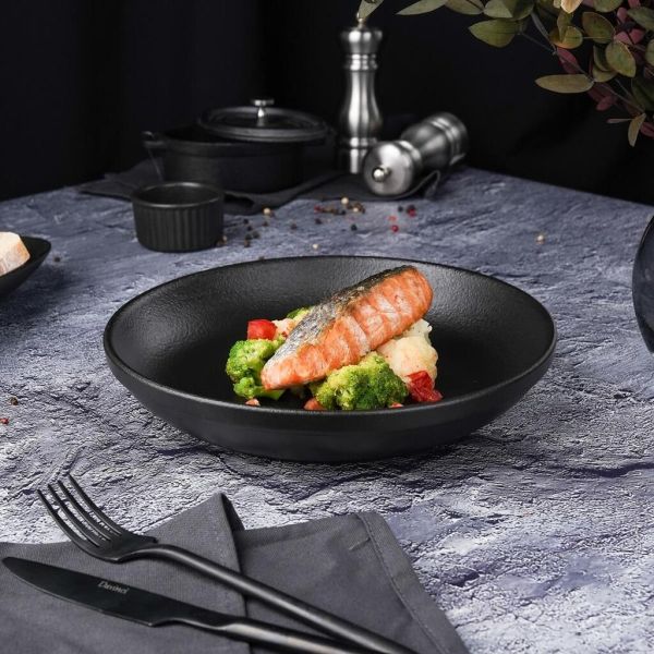 Салатник 900 мл d 23,5 см h4,5 см Smooth Black Raw Stellar P.L. Proff Cuisine [1]