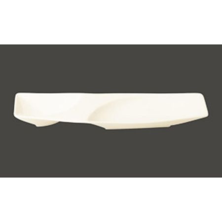 Тарелка RAK Porcelain Mazza прямоугольная, 2 секции, 32*10 см