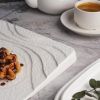 Тарелка 25*25 см h2,8/1 см квадратная борт лесенка Oyster белая фарфор P.L. Proff Cuisine [6]