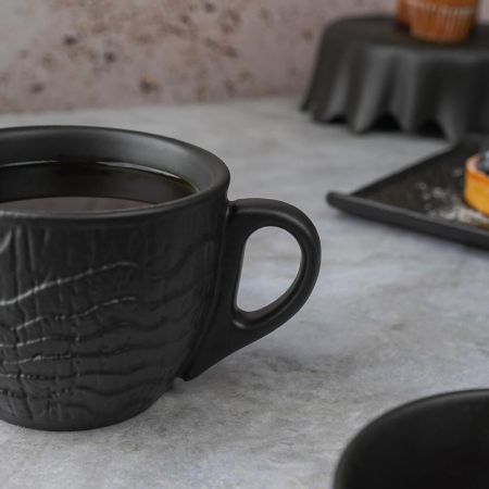 Чайная пара 300 мл d 9,7 см h7,9 см Black Raw Wood P.L. Proff Cuisine [6]