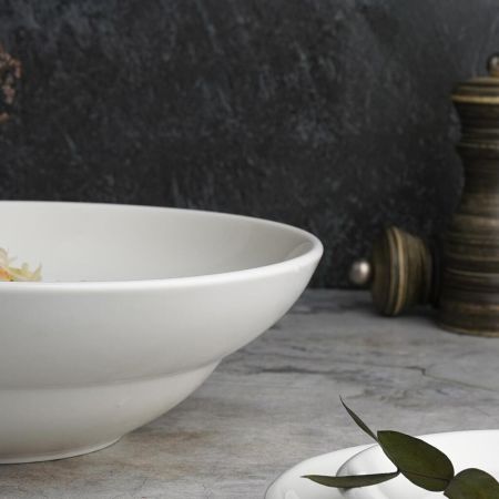 Тарелка глубокая 450 мл d 23 см h7 см для пасты, для супа белая фарфор P.L. Proff Cuisine [4]