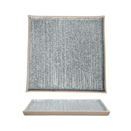 Тарелка 20*20 см h1,2 см квадратная Stone Untouched Taiga P.L. Proff Cuisine [1]