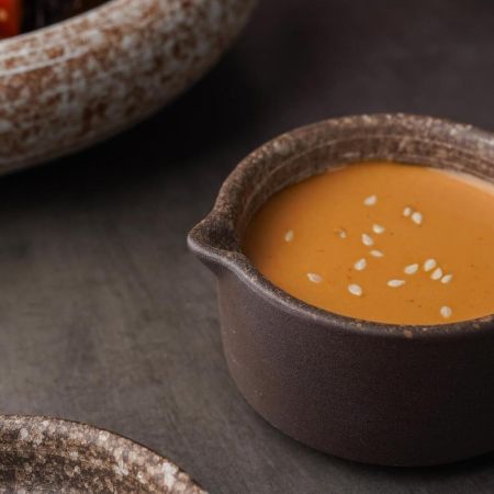 Соусник  60 мл d 7,4 см h3,7 см круглый с носиком фарфор Brown Untouched Taiga P.L. [1]