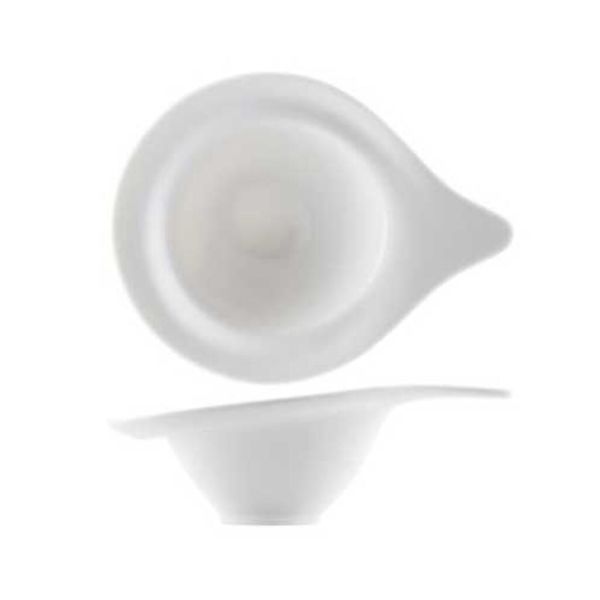 Соусник 100 мл 13,5*10 см Asymmetry белый фарфор P.L. Proff Cuisine [6]