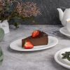 Блюдо овальное 20*14 см h1,5 см для закусок белое фарфор P.L. Proff Cuisine [10]