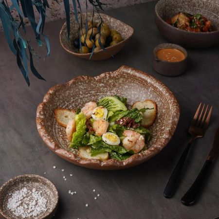 Салатник 750 мл d 22 см h6,5 см Brown Crush Untouched Taiga P.L. Proff Cuisine [1]