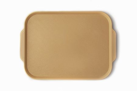 Поднос 45*34,5 см. бежевый АБС-пластик ОСОБО ПРОЧНЫЙ морозостойкий MGprof /1/10/