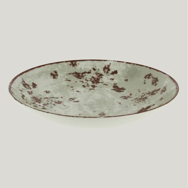 Тарелка RAK Porcelain Peppery Coupe круглая глубокая 1,9 л, d 30 см, серый цвет
