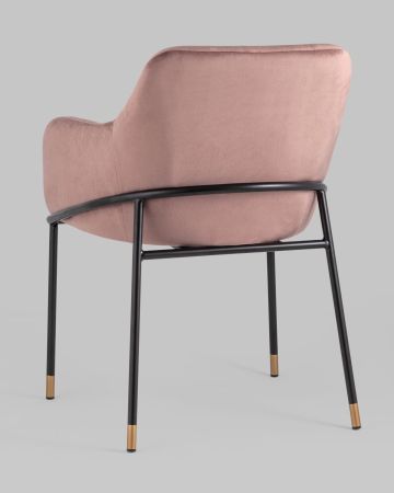 Стул Сандра велюр пыльно-розовый