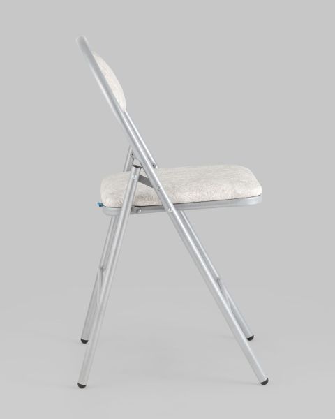 Стул складной Hagen экокожа белый мрамор каркас металлик