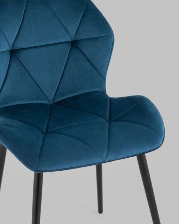 Стул Эдвин велюр синий