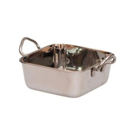 Сковорода для подачи 14*14 см квадратная нерж. 2 ручки P.L. Proff Cuisine