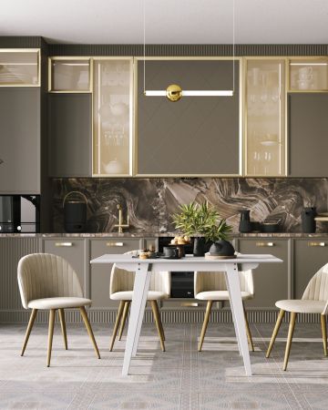 Стол обеденный GUDI 120*75 белый