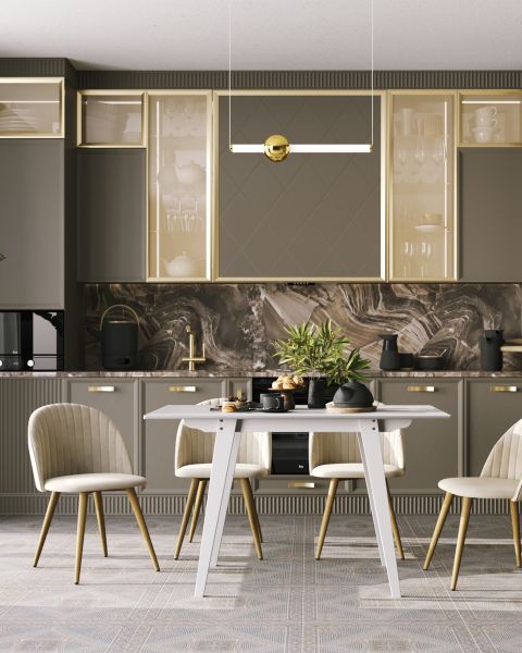 Стол обеденный GUDI 120*75 белый