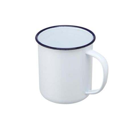 Кружка 510 мл d 10,5 см h9 см Blue Rim эмалированая сталь SUNNEX [1]