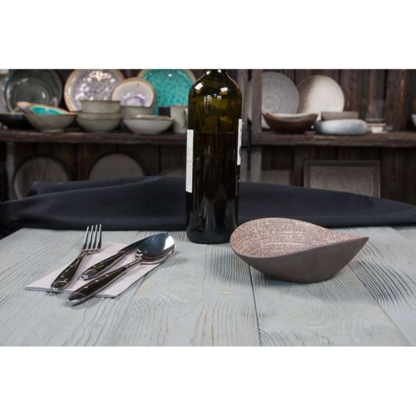 Салатник 300 мл 16*14 см h5,2 см Brown Untouched Taiga P.L. Proff Cuisine [6]