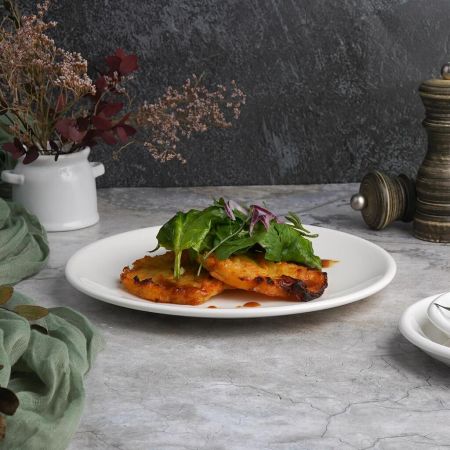 Тарелка d 23 см без борта белая фарфор P.L. Proff Cuisine [6]