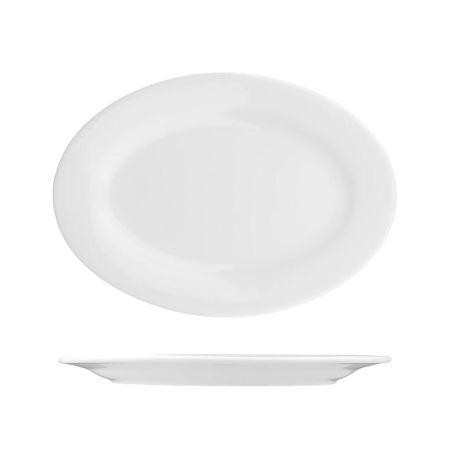 Блюдо овальное 30*21 см h2 см белое фарфор P.L. Proff Cuisine [4]