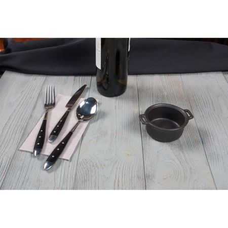 Соусник 125 мл 10,7*8,5 см h4 см Smooth Black Raw Stellar P.L. Proff Cuisine [6]