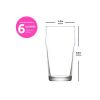Бокал для пива 570 мл "Ноник" d 8,2 см h15,3 см Beer LAV [12]