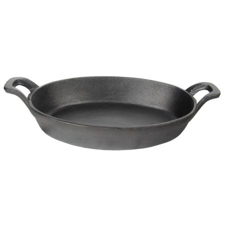 Сковорода для подачи на дерев. подст. 21*16 см овальная чугун 2 ручки P.L. Proff Cuisine