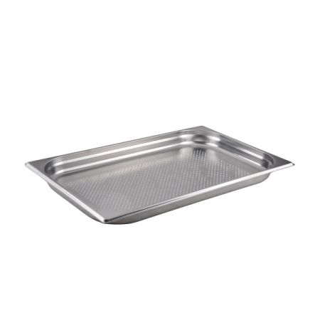 Гастроемкость 1/1 h= 40 мм. 5,5 л. нерж.перфорир. d=4 мм. MGsteel /1/6/