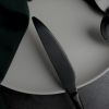 Нож столовый 23,5 см матовый черный цвет PVD Alessi-Black P.L. [12]