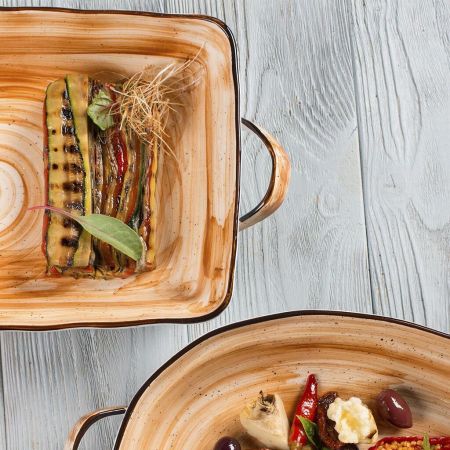 Блюдо прямоугольное 30*19,5*5,4 см 1900 мл с ручками Organic Fusion P.L. Proff Cuisine [1]