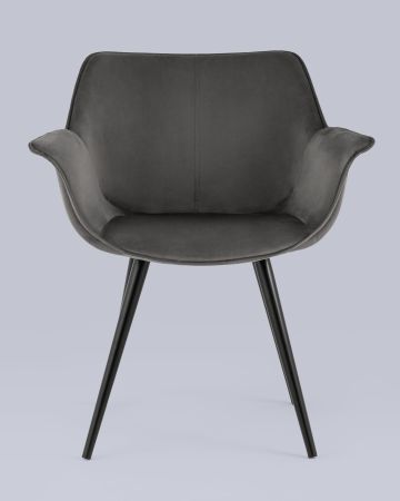 Стул Мэйсон велюр темно-серый