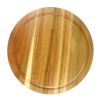 Доска для подачи 32*2 см круглая с выемкой, акация, P.L. Proff Cuisine