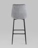 Стул барный Флекс велюр серый