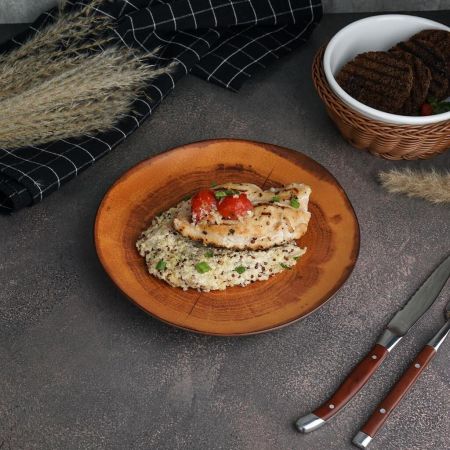 Тарелка 21 см h2,8 см Wood Fusion P.L. Proff Cuisine [6]