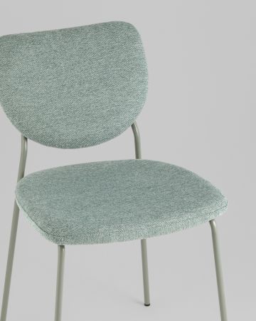 Стул обеденный Gigi шенилл зеленый
