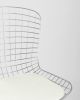 Стул обеденный Bertoia хромированный с белой подушкой