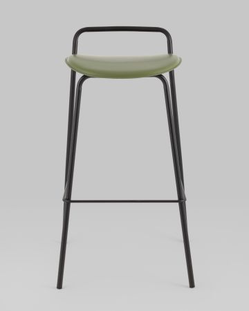 Стул барный Mantis экокожа зеленый