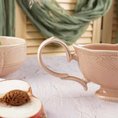 Соусник 390 мл 18,5*8,2 см h9,5 см Aristocrat Peach Tea Noble [1]