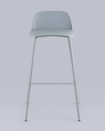 Стул барный Mist серо-голубой