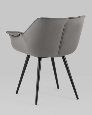 Стул Мэйсон велюр темно-серый