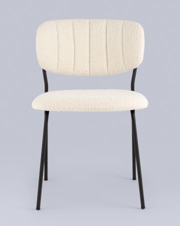 Стул Кэрол без подлокотников букле белый