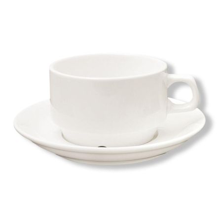 Чайная пара 250 мл белая фарфор Stackable P.L. Proff Cuisine [6]