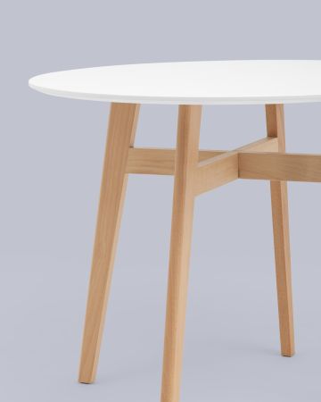 Стол обеденный Target Circle 90*90 белый