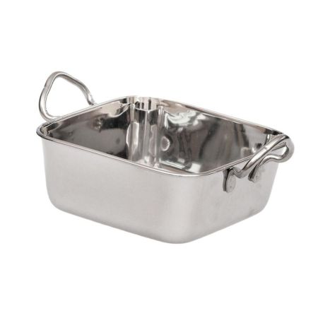 Сковорода для подачи 14*14 см квадратная нерж. 2 ручки P.L. Proff Cuisine