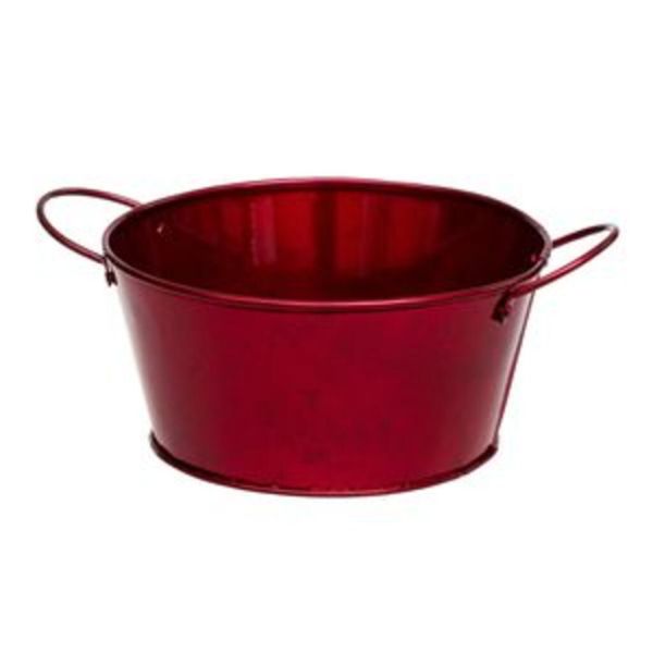 Емкость Ведро для подачи и сервировки 850 мл d 15,4 см h7,2 см малиновый цвет Vintage сталь P.L.
