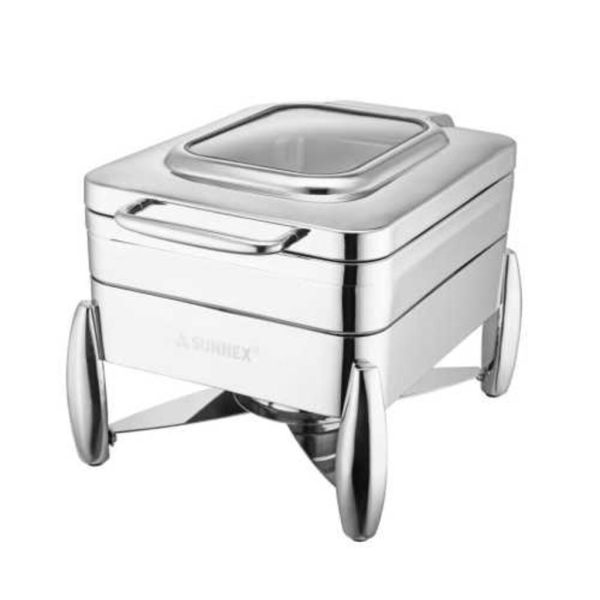 Мармит 4,5 л 1/2*65 с откидной крышкой и окном SUNNEX