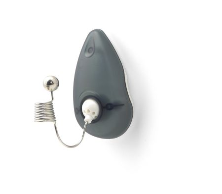 Самоклеющийся крючок-подставка для ручки, памяток, ключей  синий, пластик