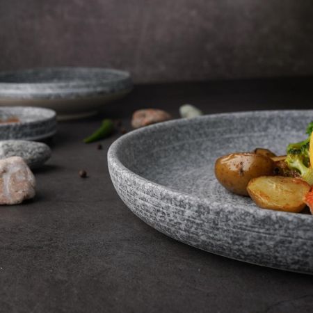 Тарелка с бортом d 25,9 см h2,7 см Stone Untouched Taiga P.L. Proff Cuisine [1]