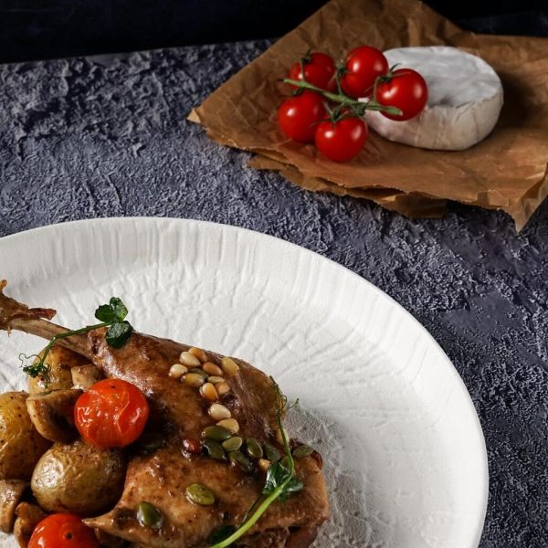 Тарелка с бортом d 27 см h3 см White Raw Wood P.L. Proff Cuisine [3]