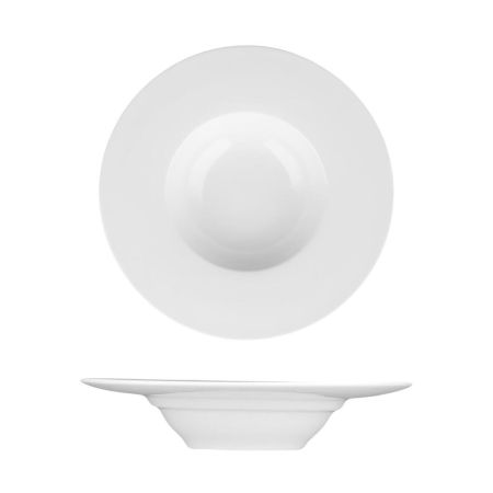 Тарелка глубокая 150 мл d 20 см h4 см для пасты белая фарфор P.L. Proff Cuisine [6]