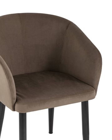 Кресло Ральф велюр коричневый